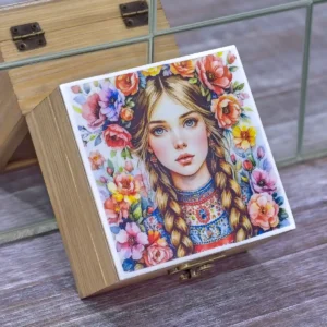 Шкатулка "Цветочная девица"