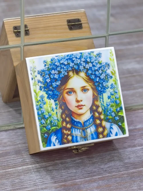 Шкатулка "Синяя девица"