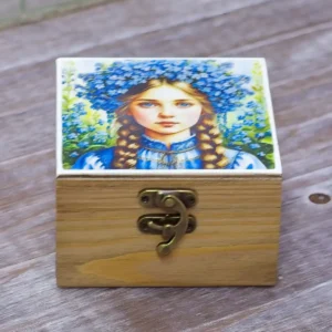 Шкатулка "Синяя девица"